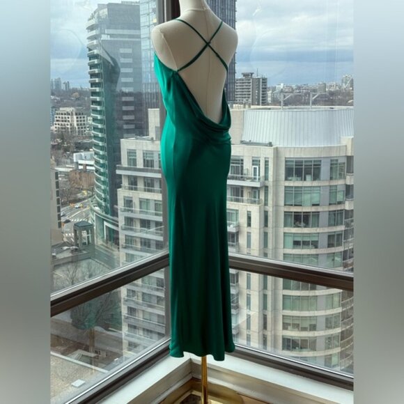 🆕 RAT & BOA 🧿 NWOT Gigi Slip Maxi Dress, Green - Sz S / US 4 - Picture 8 of 16